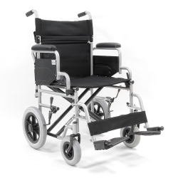 Αναπηρικό Αμαξίδιο Μεταφοράς με Ενισχυμένους Μεσαίους Τροχούς Πτυσσόμενο